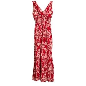 Merona Red and White Floral Dress